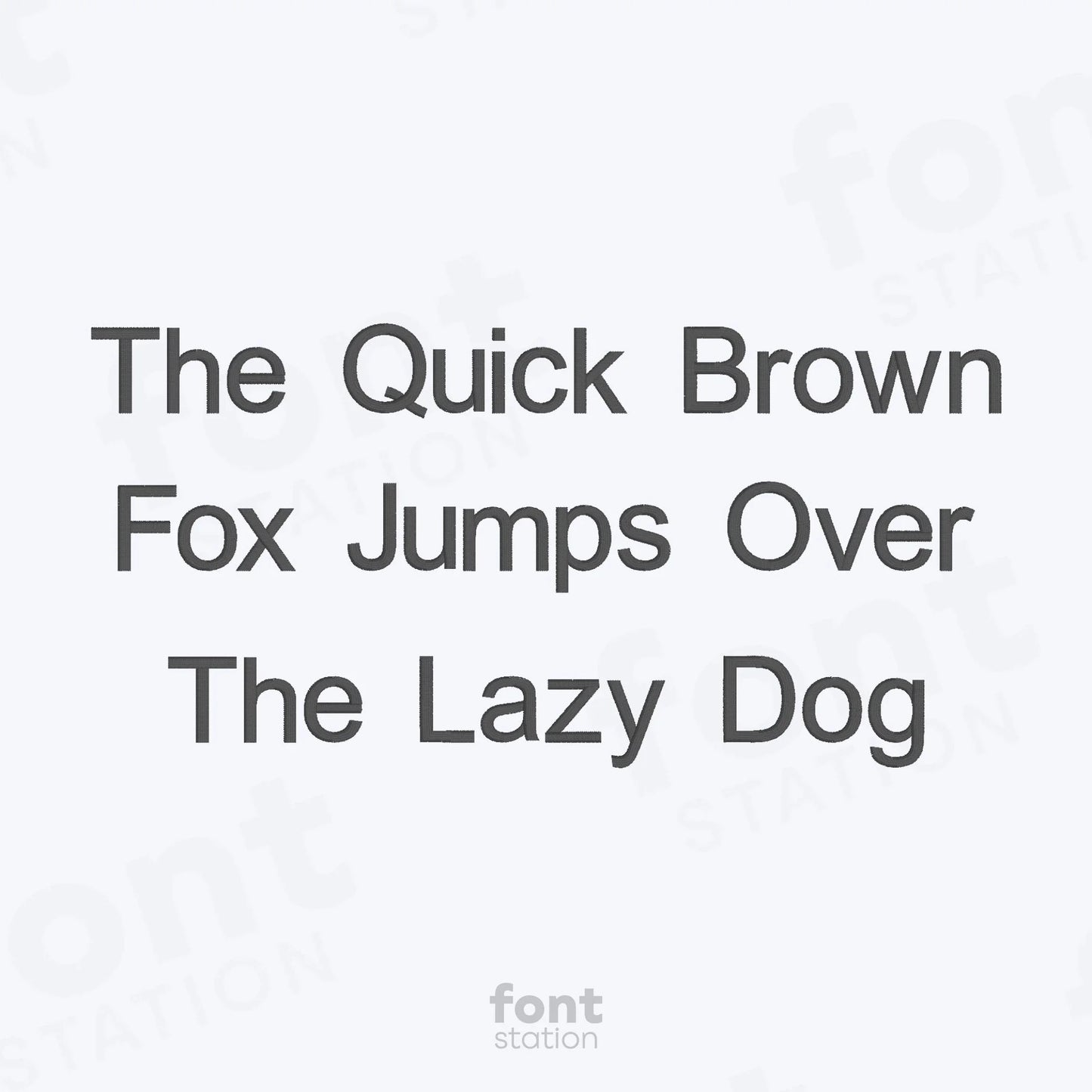 Arial Embroidery Font