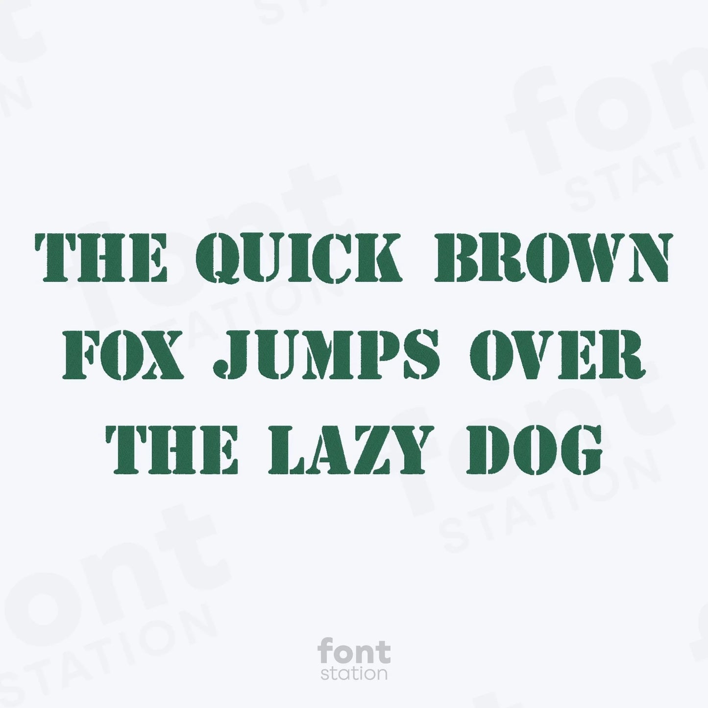 Army Embroidery Font