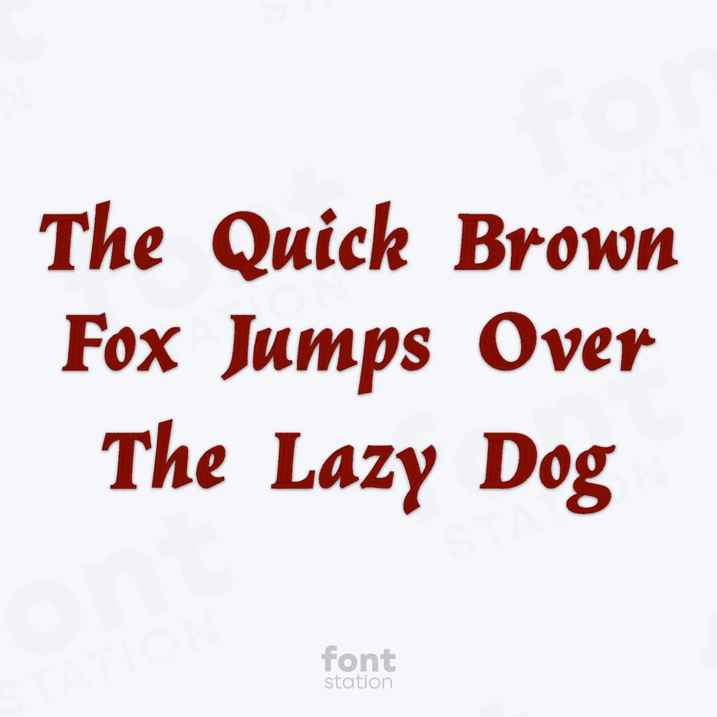 Asian Embroidery Font