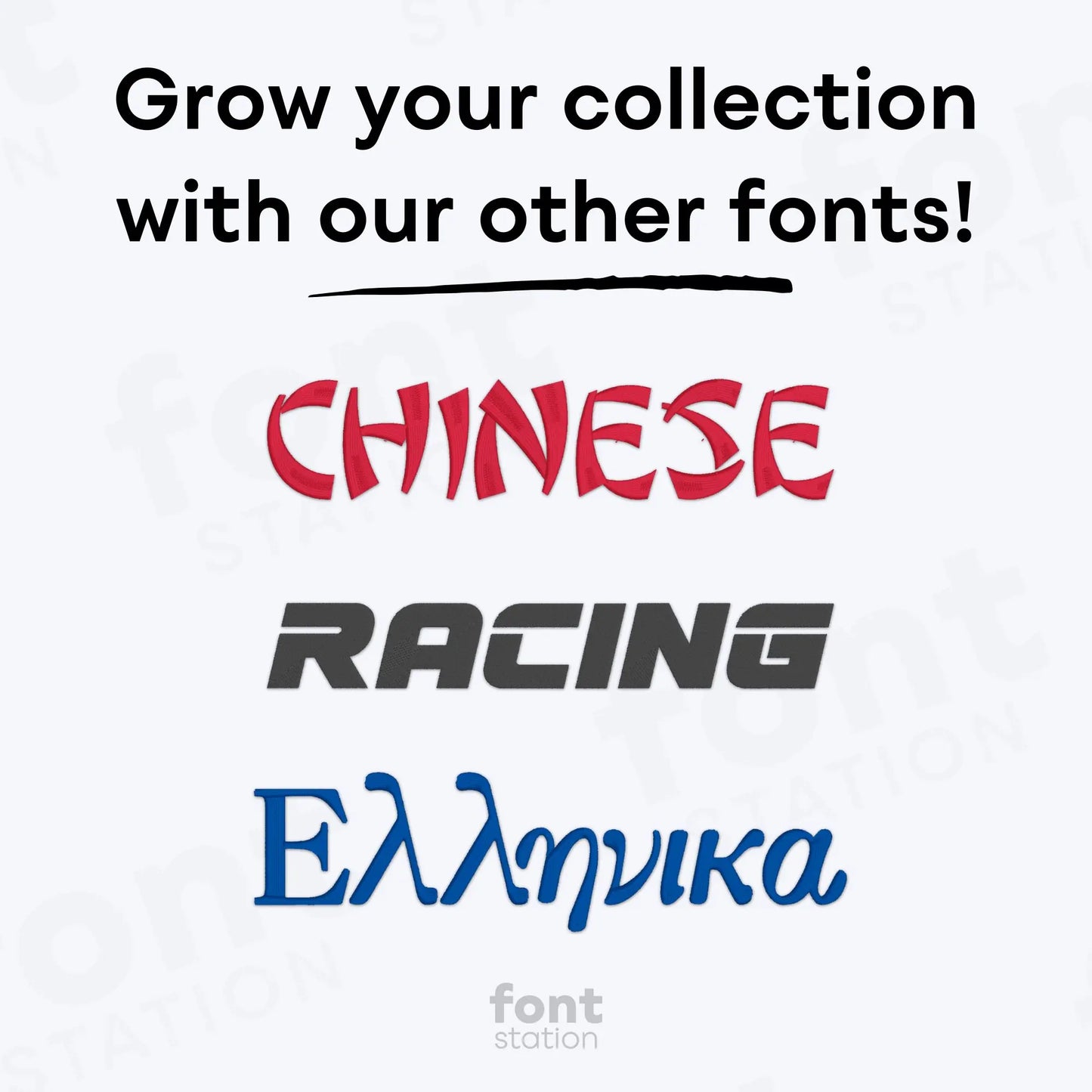 Asian Embroidery Font