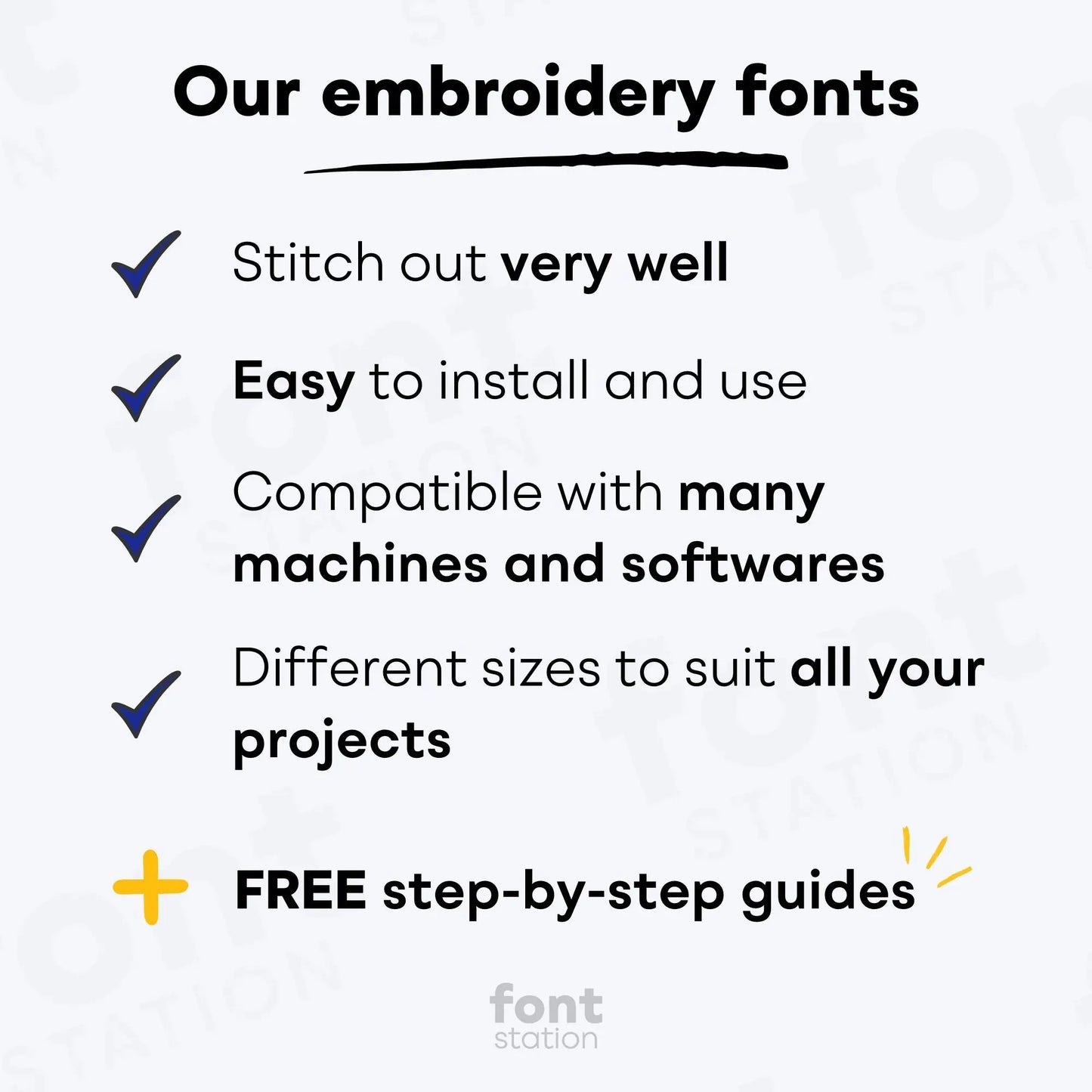 Beat Embroidery Font