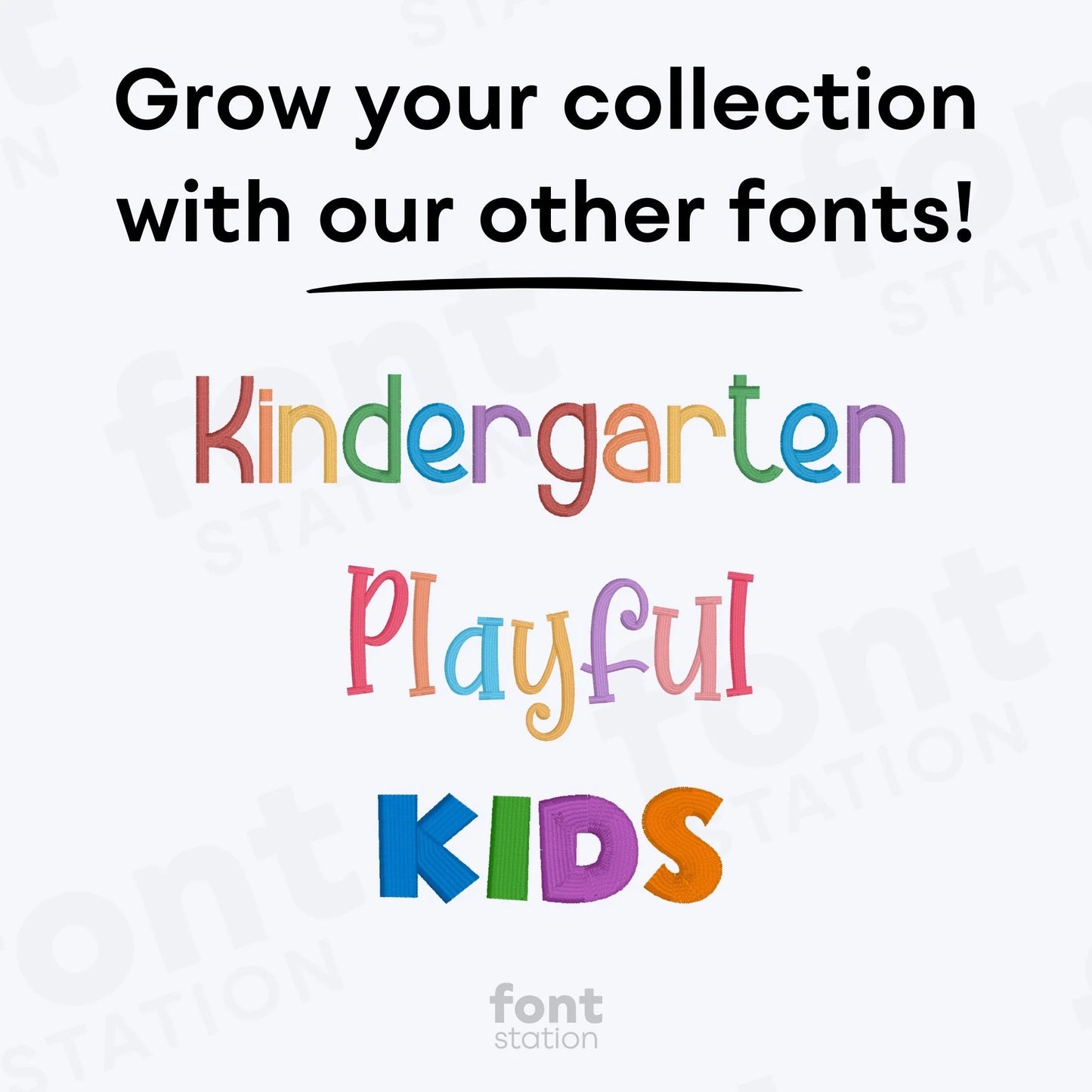 Bubble Embroidery Font
