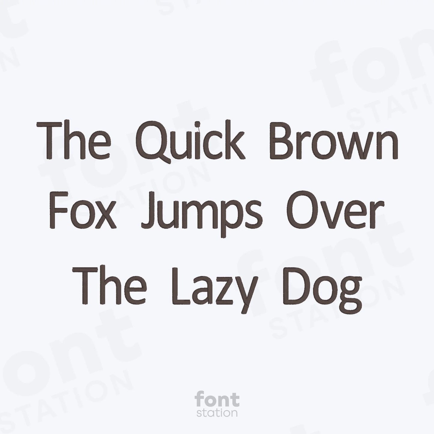 Calibri Embroidery Font