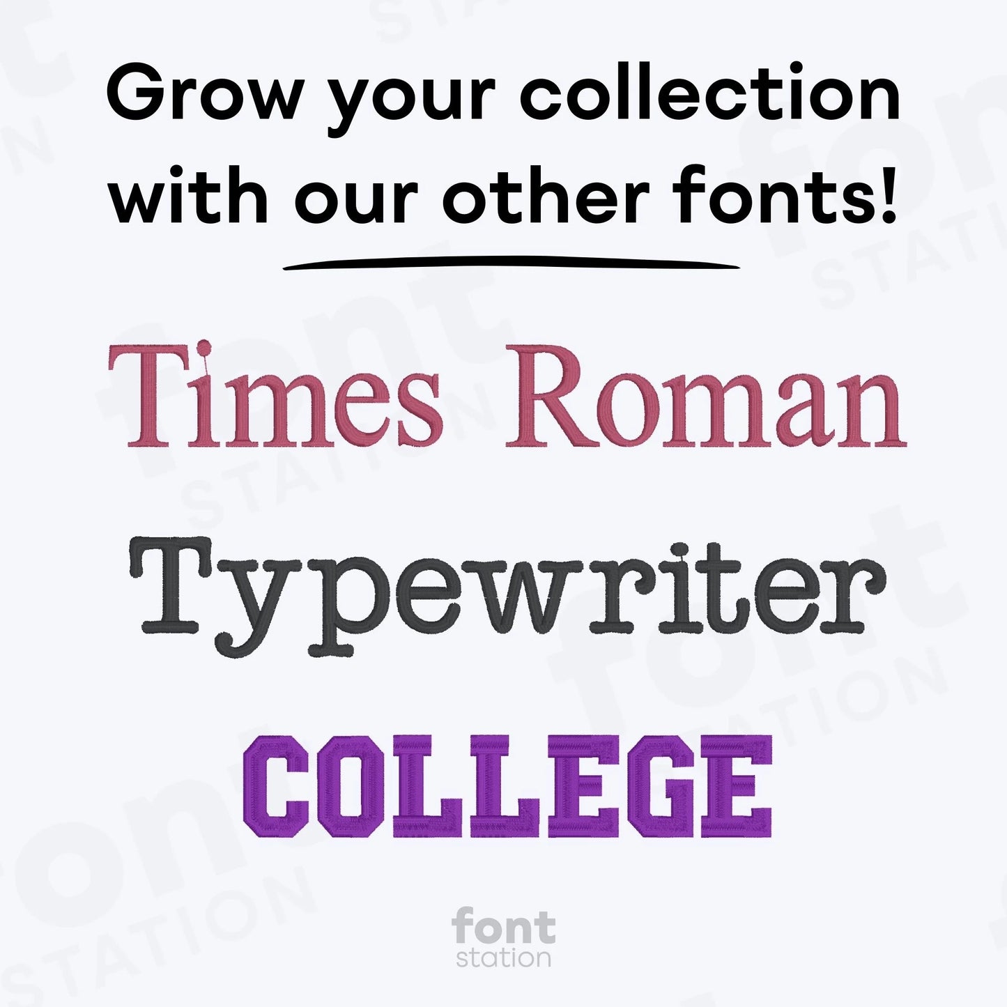 Calibri Embroidery Font
