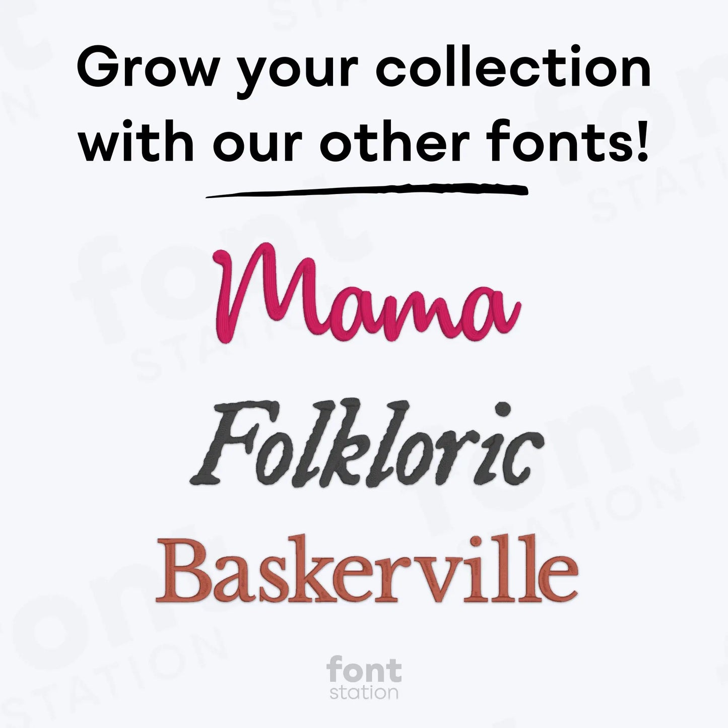 Champagne Embroidery Font