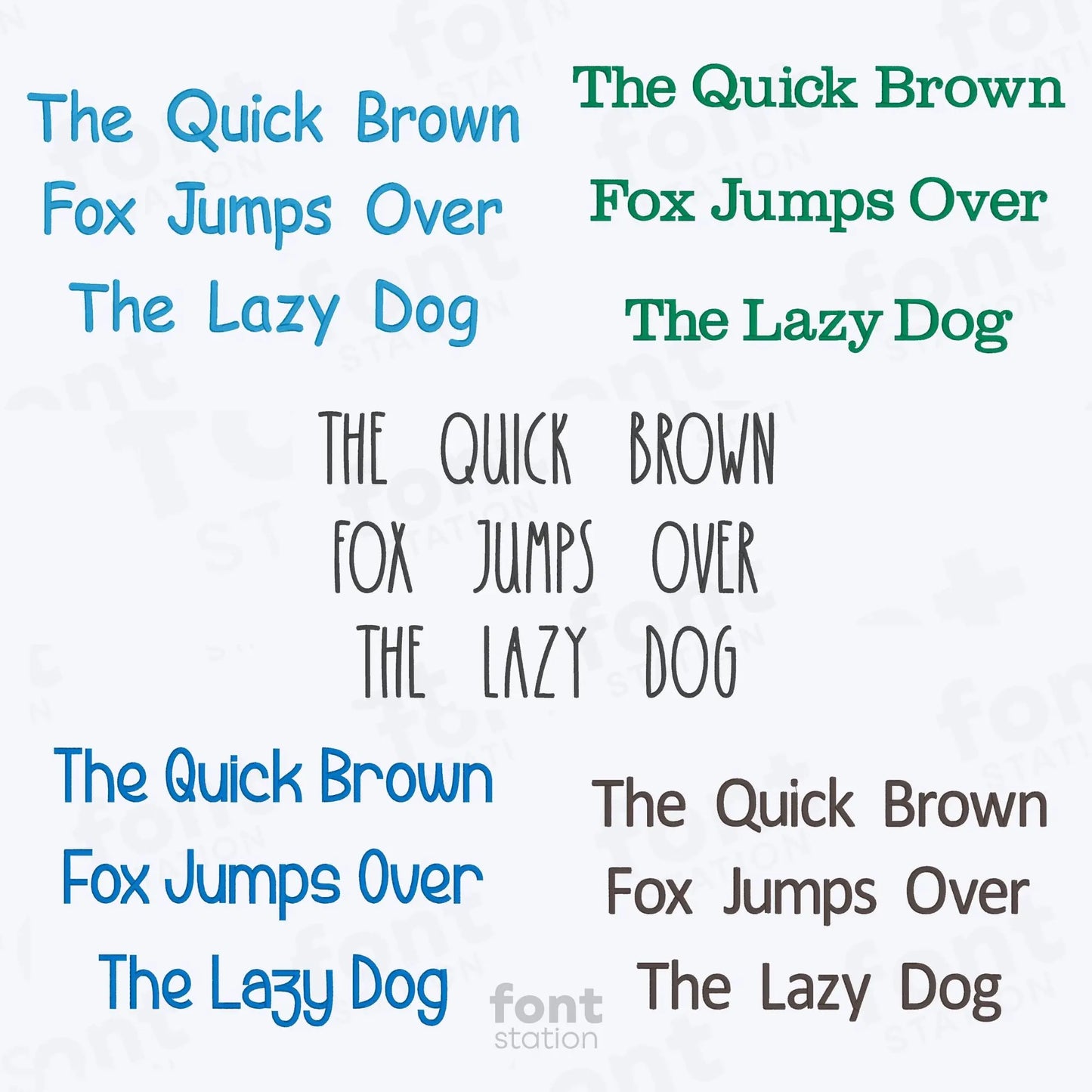Children Embroidery Fonts Bundle
