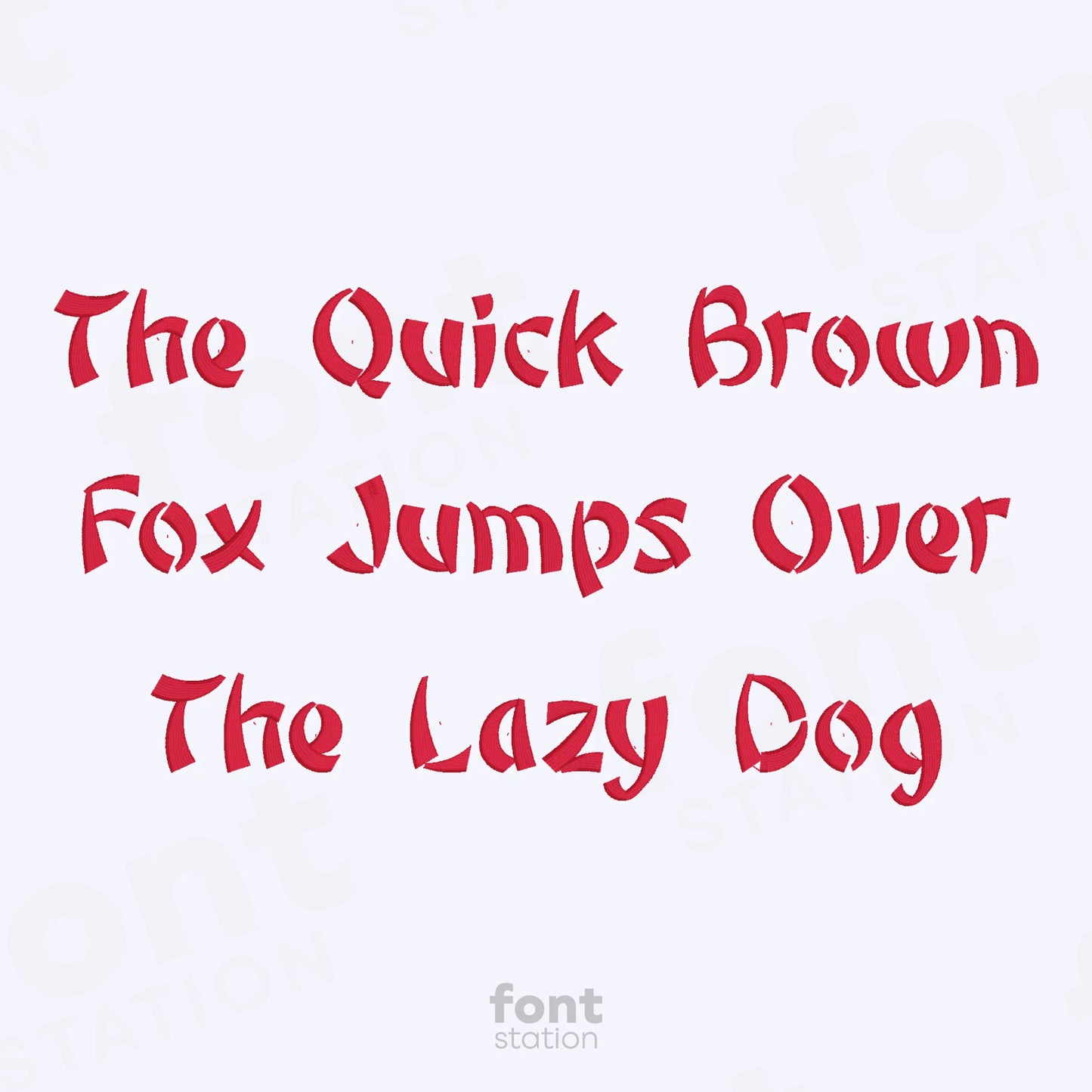 Chinese Embroidery Font