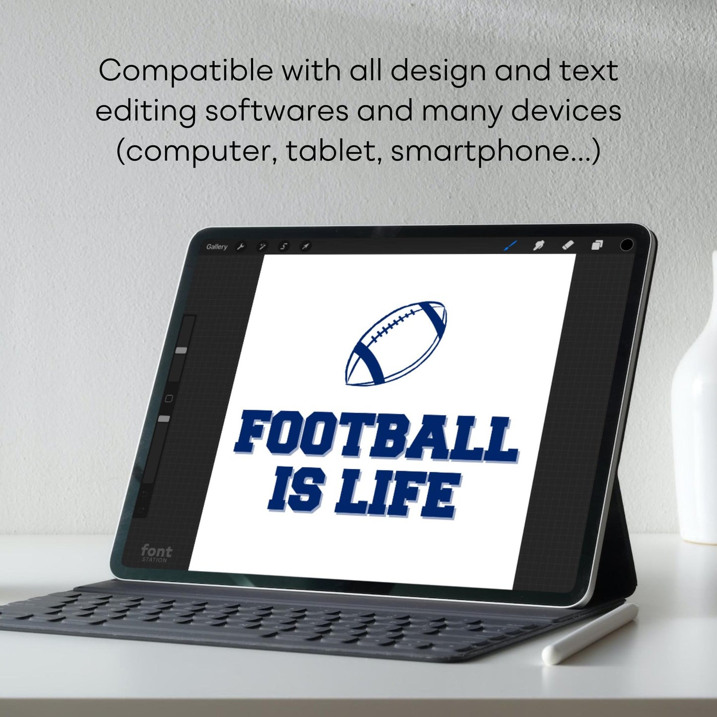 college-team-font-example-tablet-square