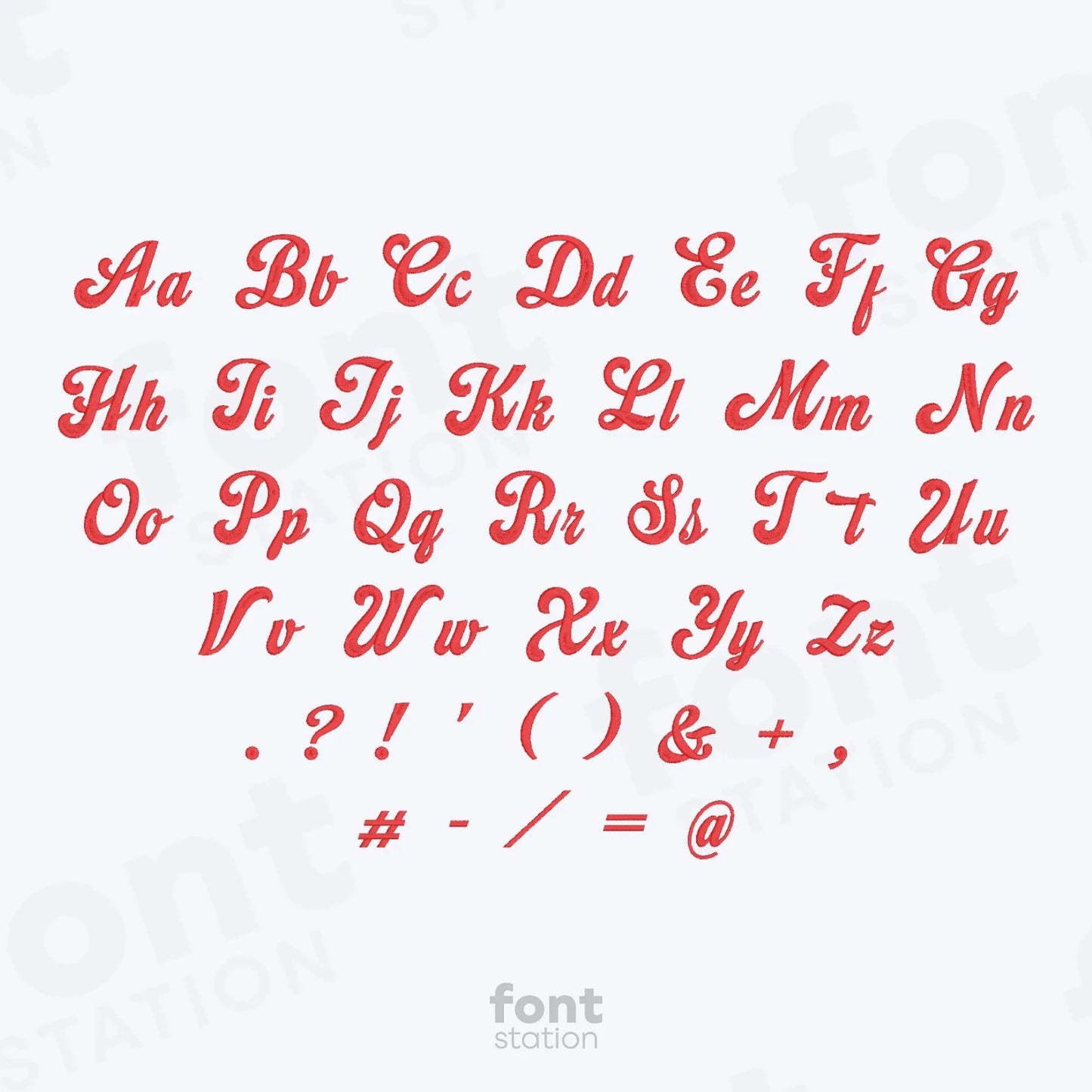 Delicious Embroidery Font