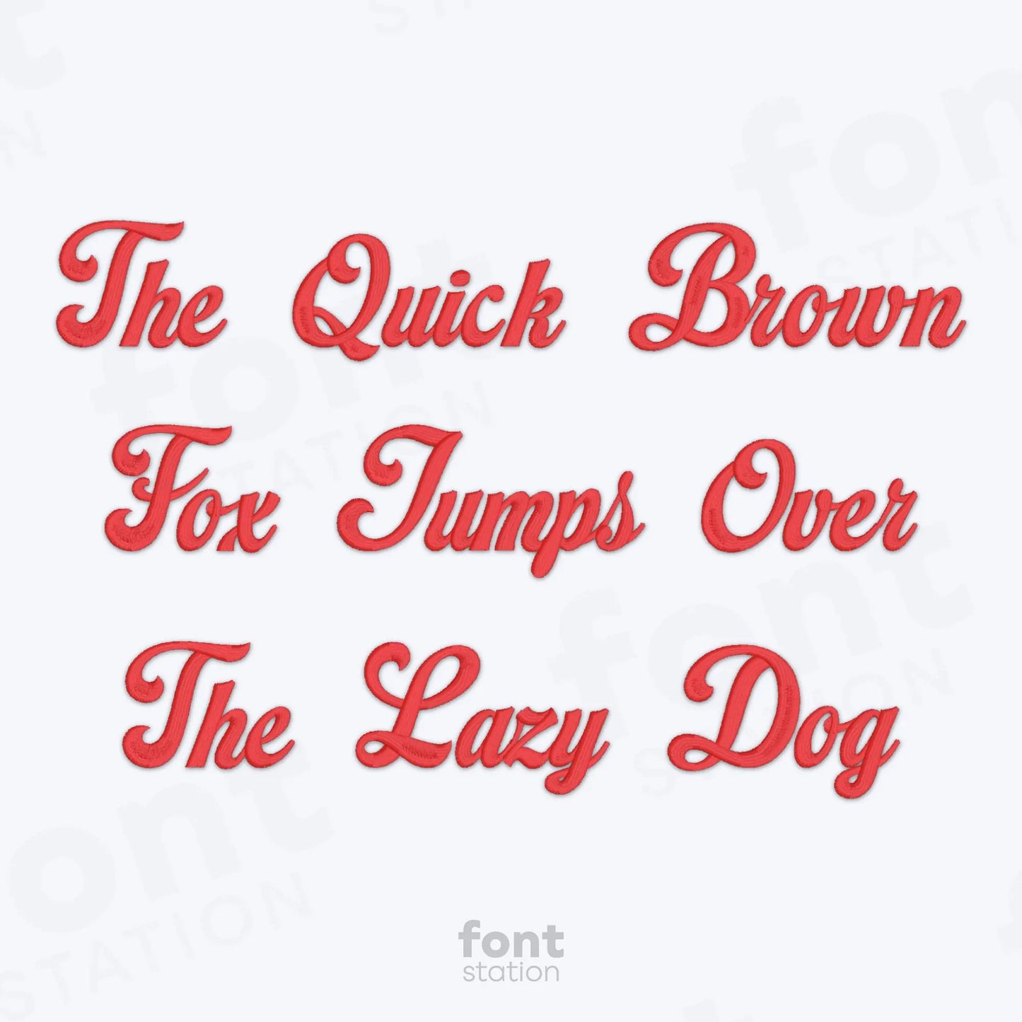 Delicious Embroidery Font