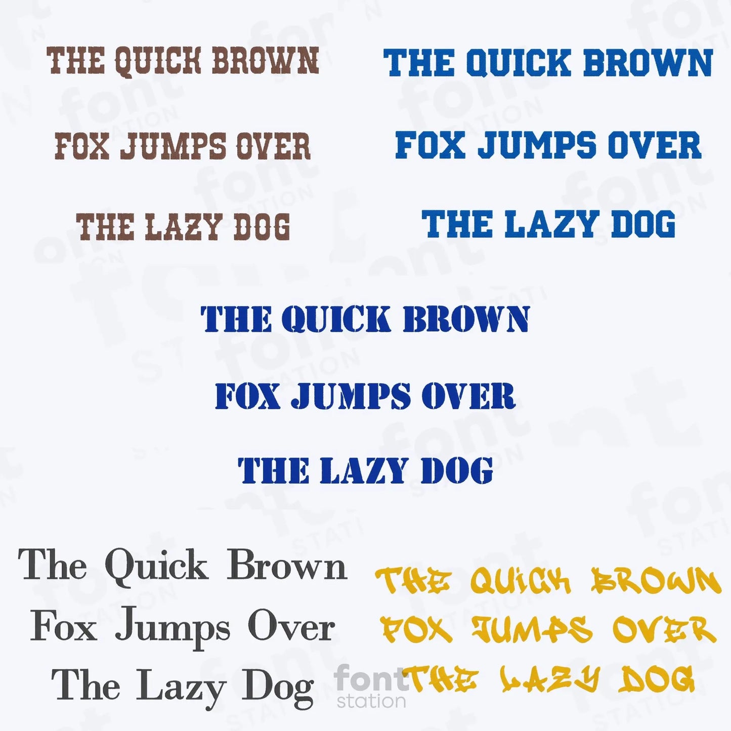 Display Embroidery Fonts Bundle