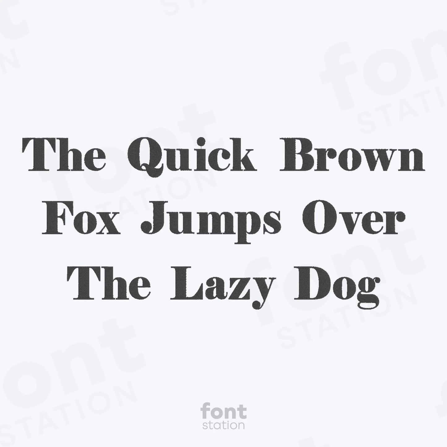 Elegant Bold Embroidery Font