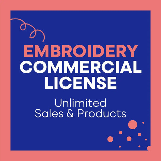 Embroidery Font Commercial License Picture