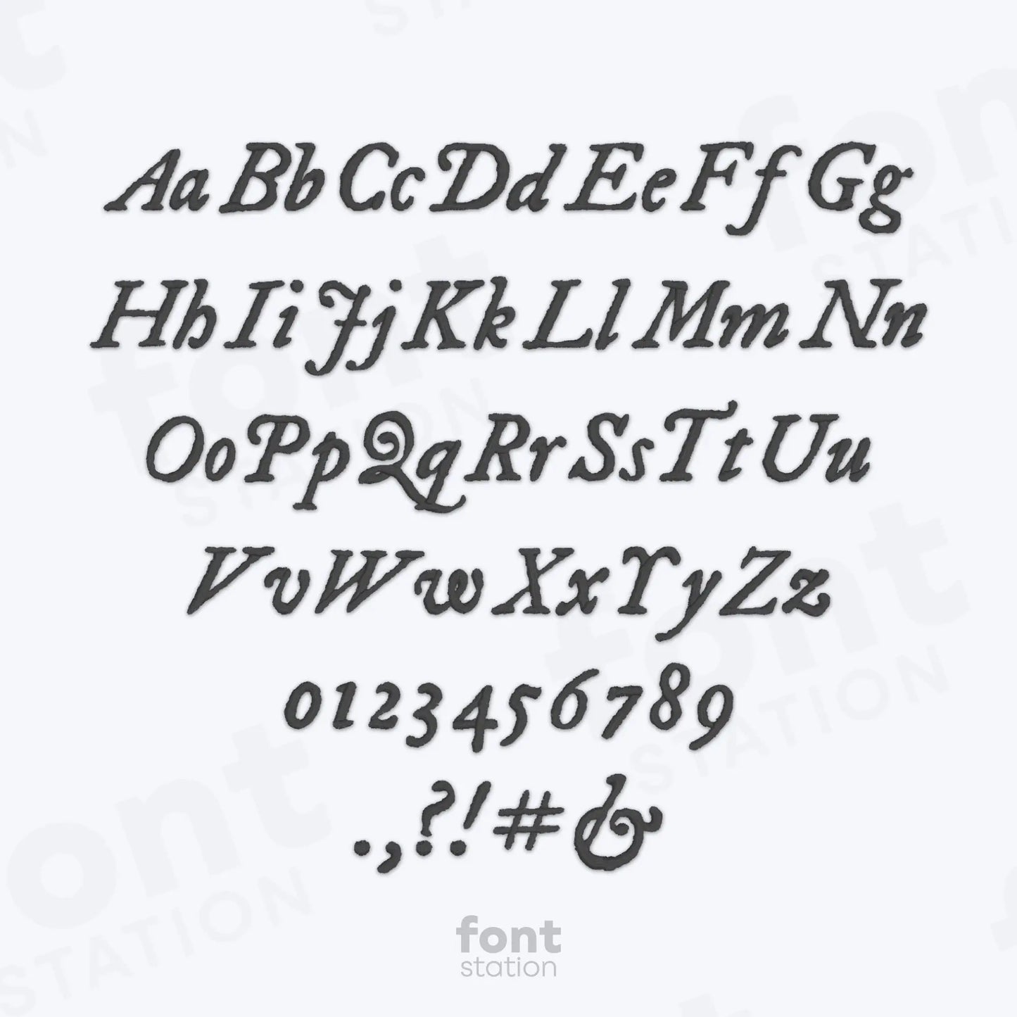 Folkloric Embroidery Font
