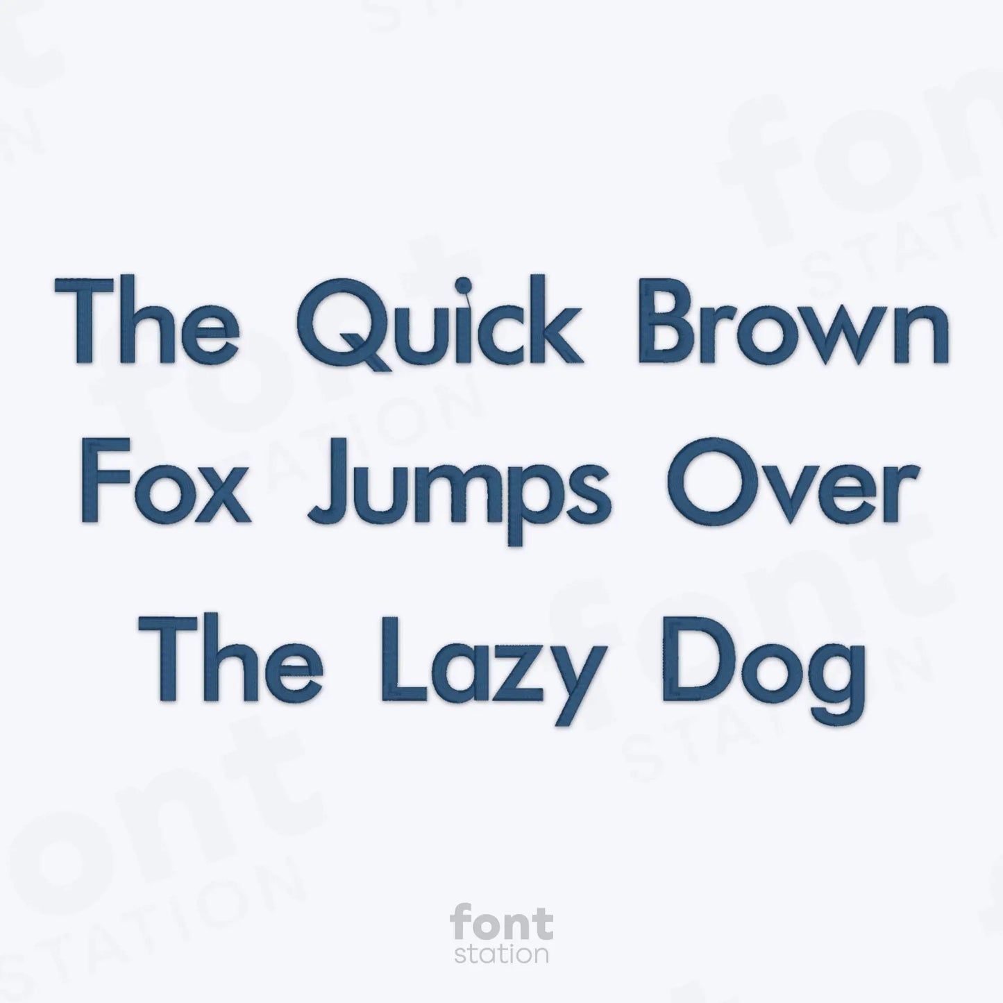 Futura Bold Embroidery Font