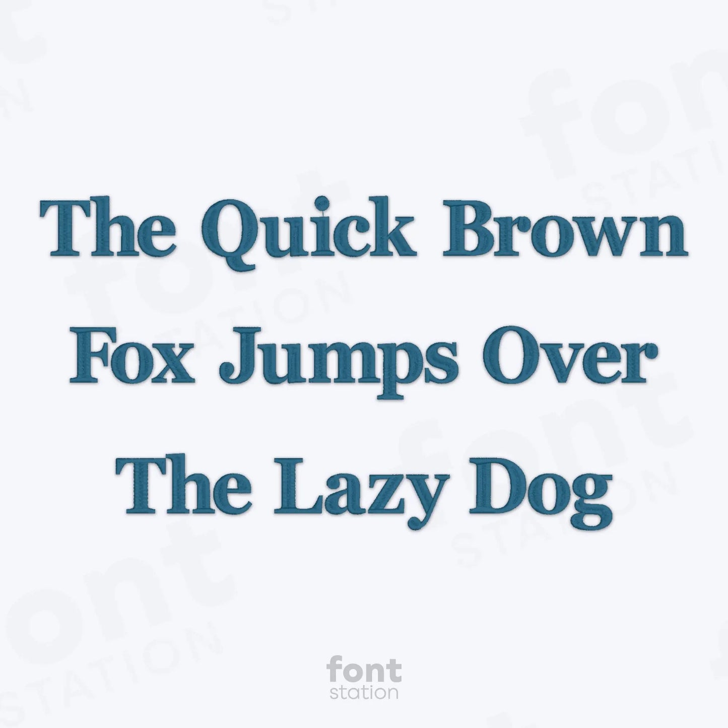 Georgia Bold Embroidery Font