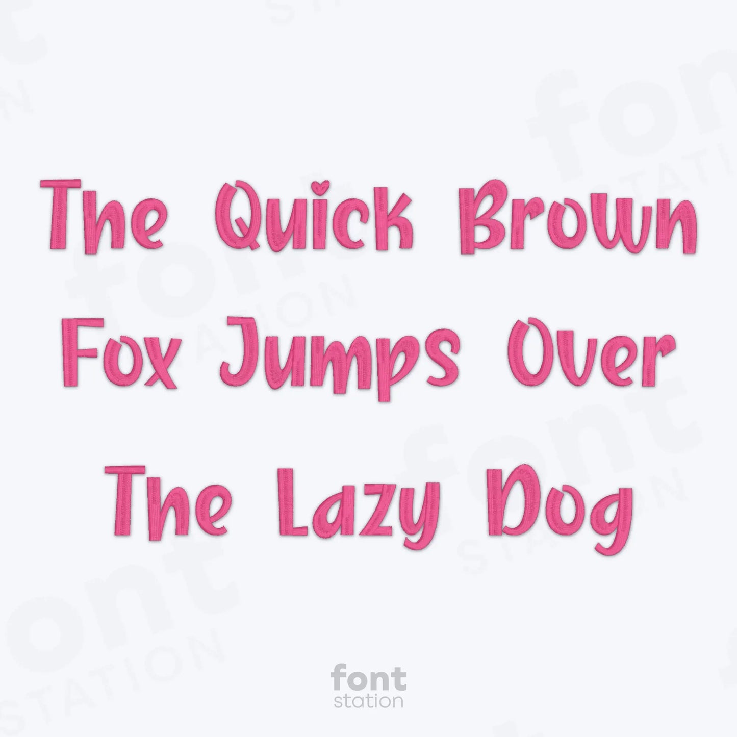 Girly Embroidery Font