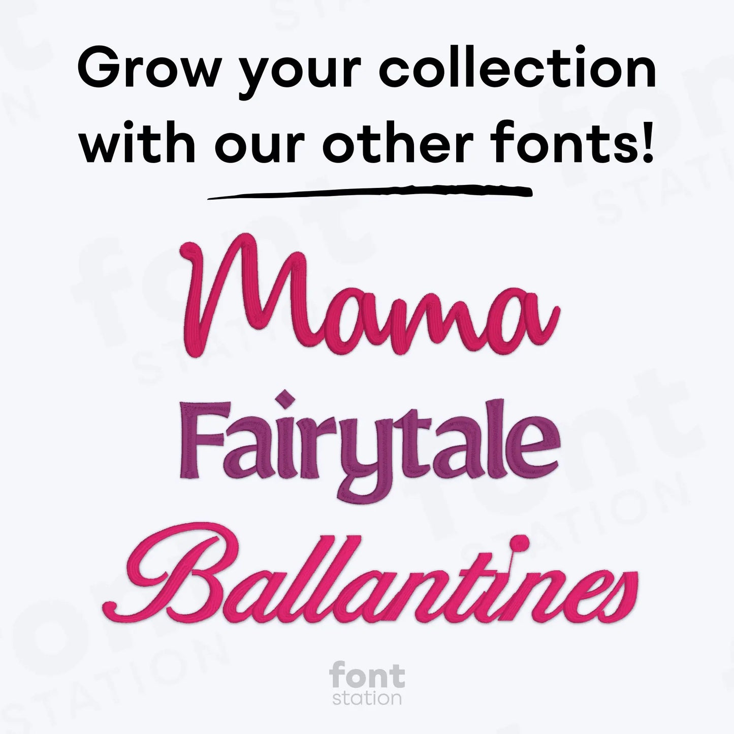 Girly Embroidery Font