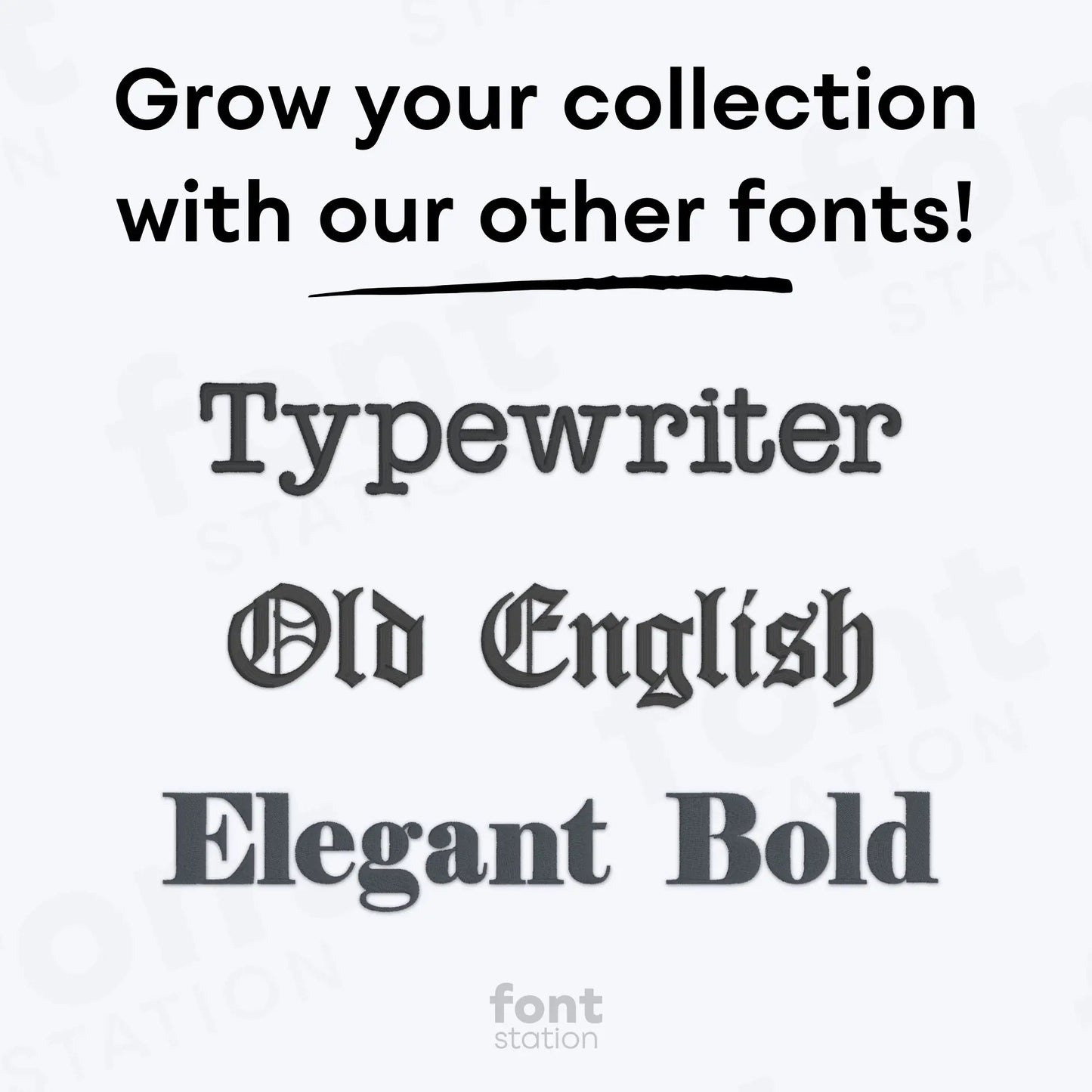 Gothic Embroidery Font