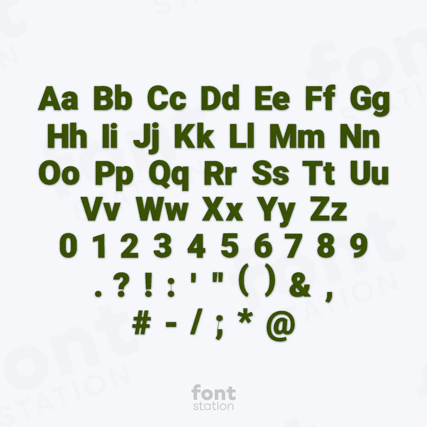 Deep Embroidery Font