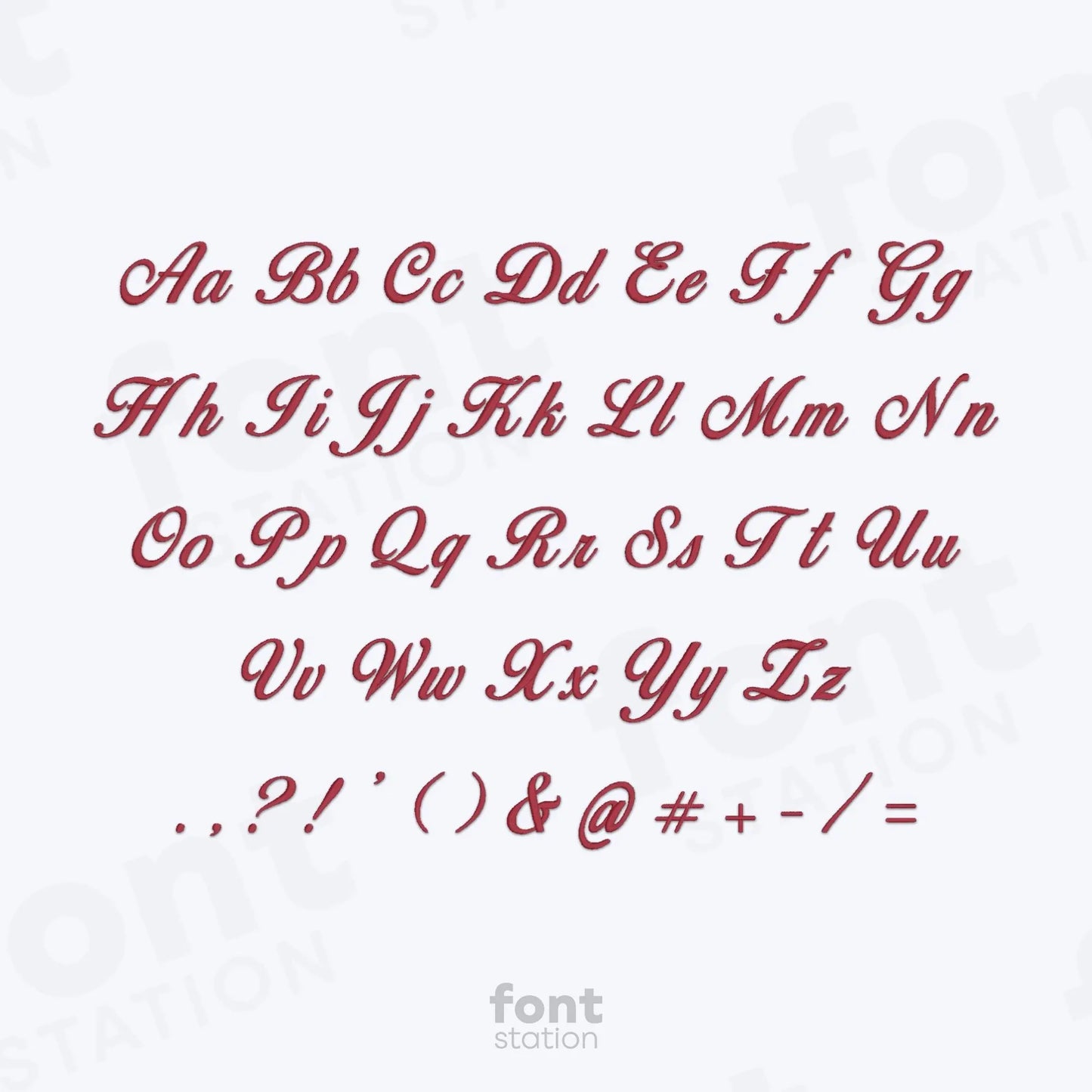Madame Embroidery Font