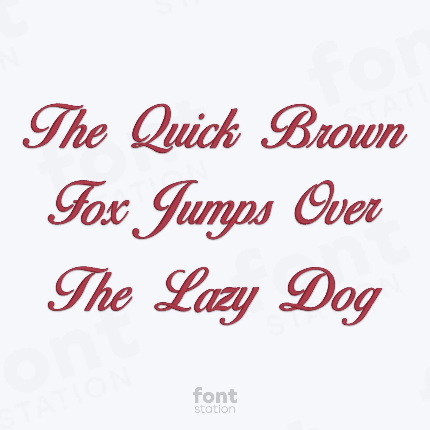 Madame Embroidery Font