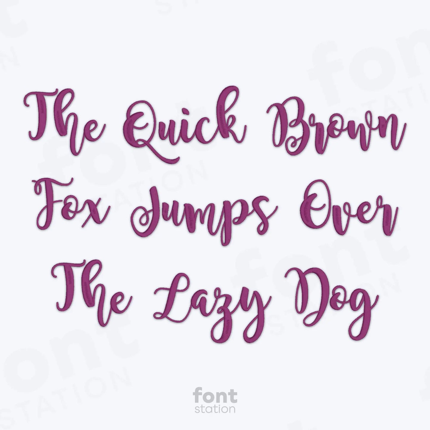 Magnolia Sky Embroidery Font
