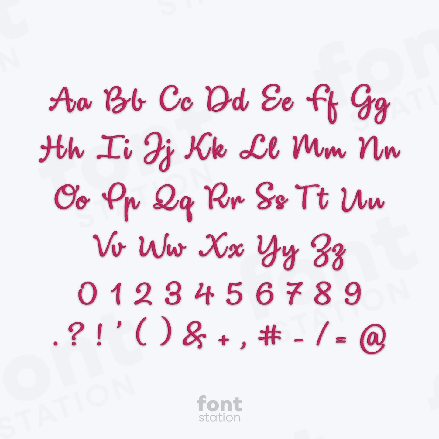 Mama Embroidery Font