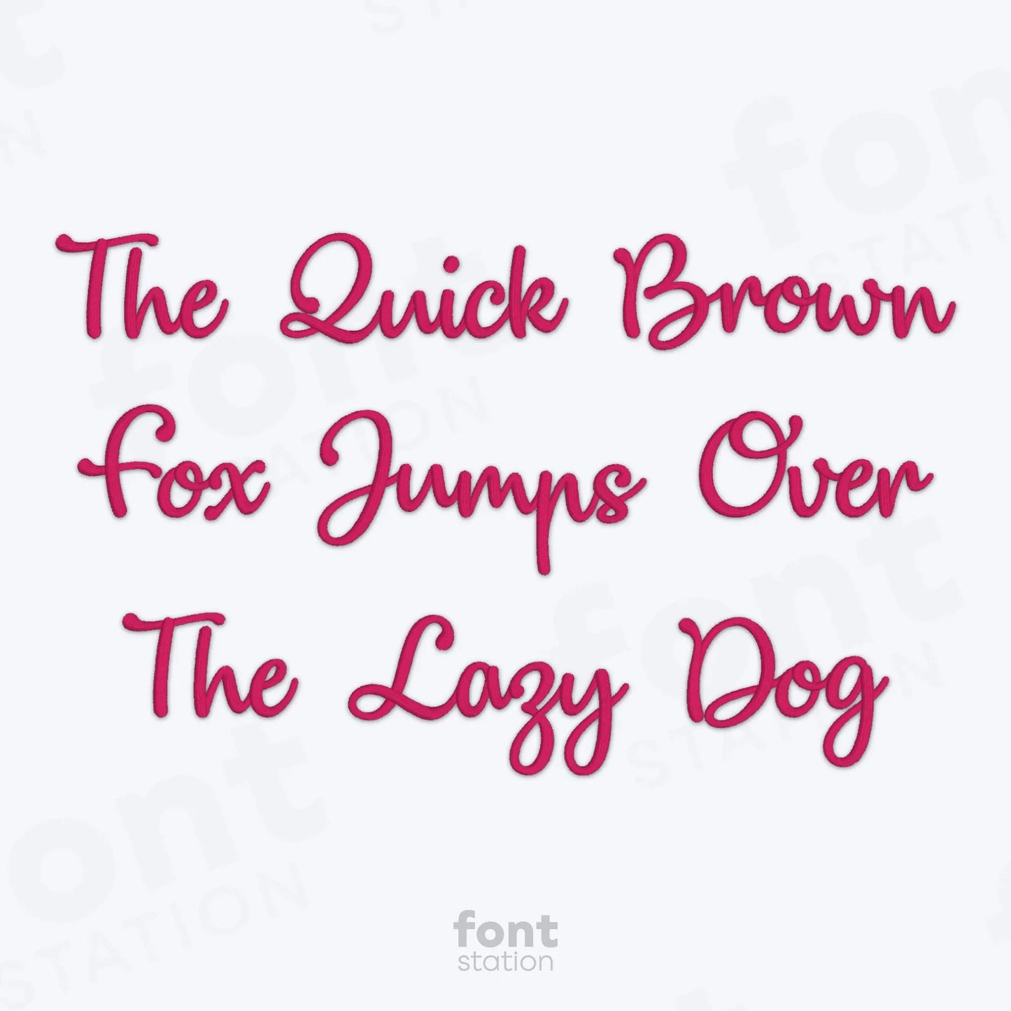 Mama Embroidery Font