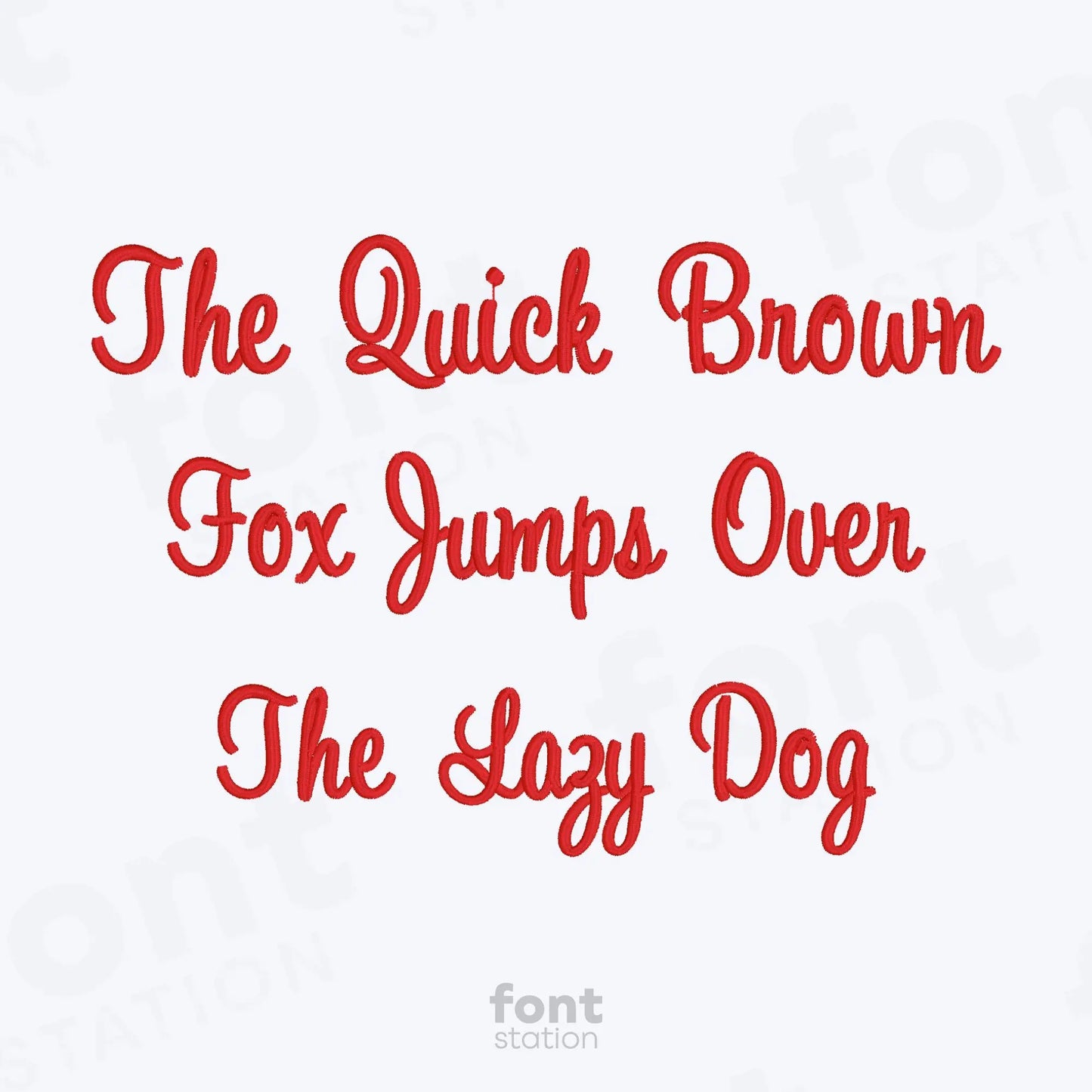 Merry Christmas Embroidery Font
