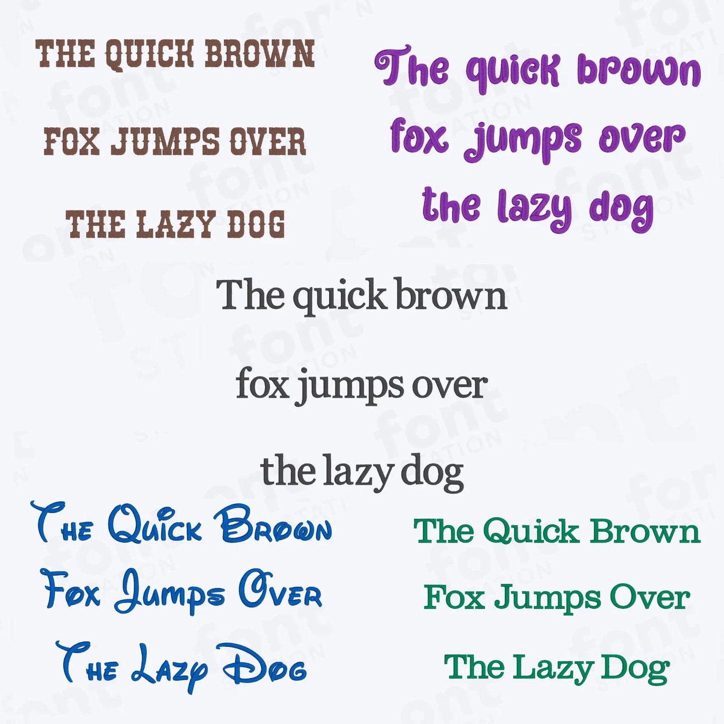 Retro Embroidery Fonts Bundle