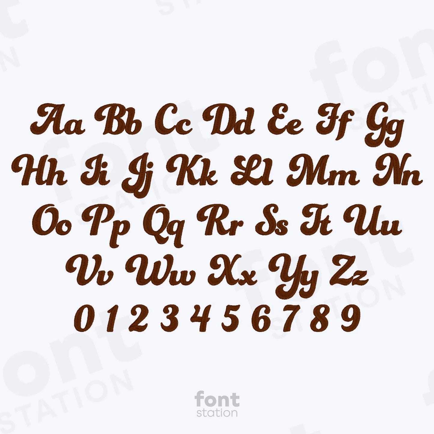 Retro Embroidery Font