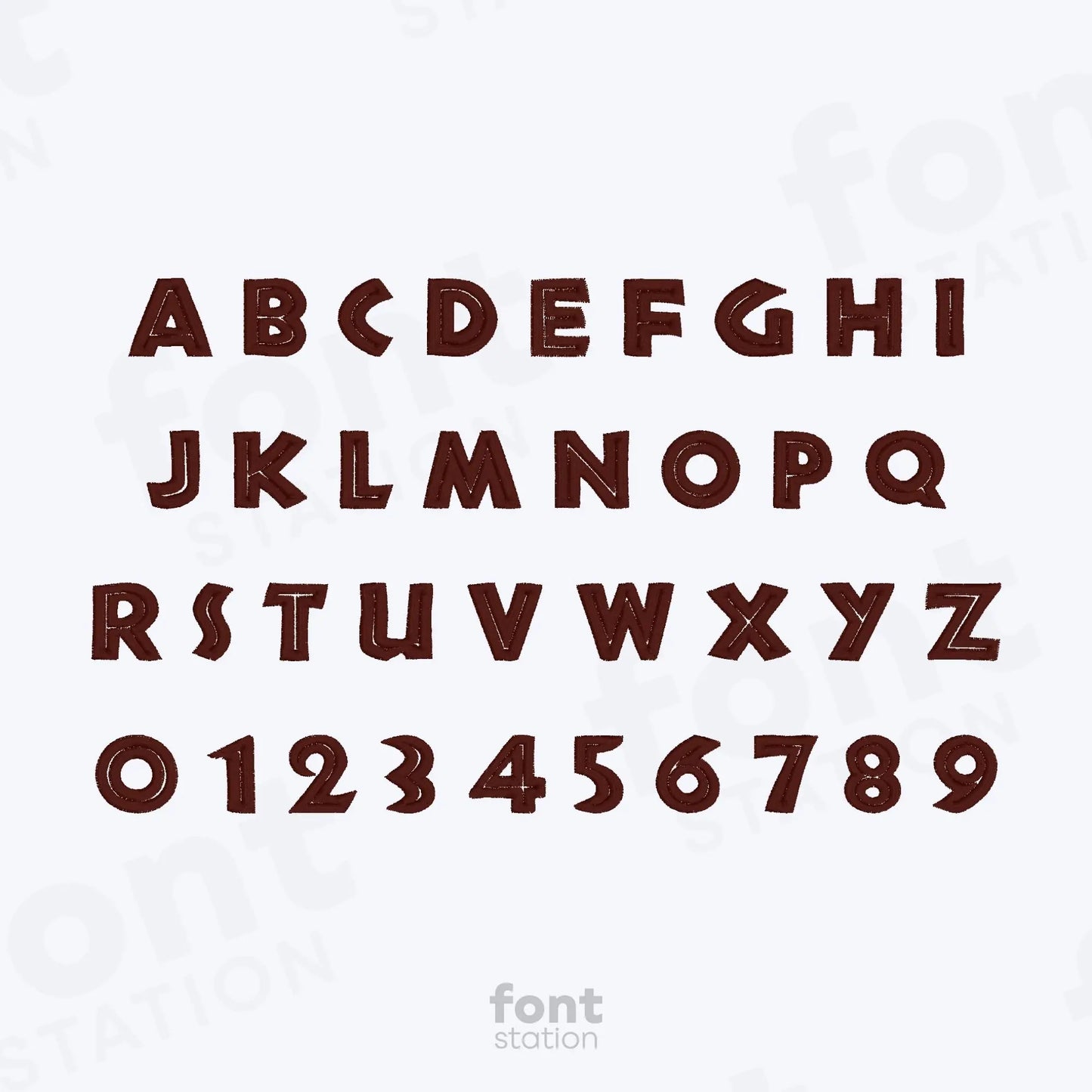 Hakuna Matata Embroidery Font