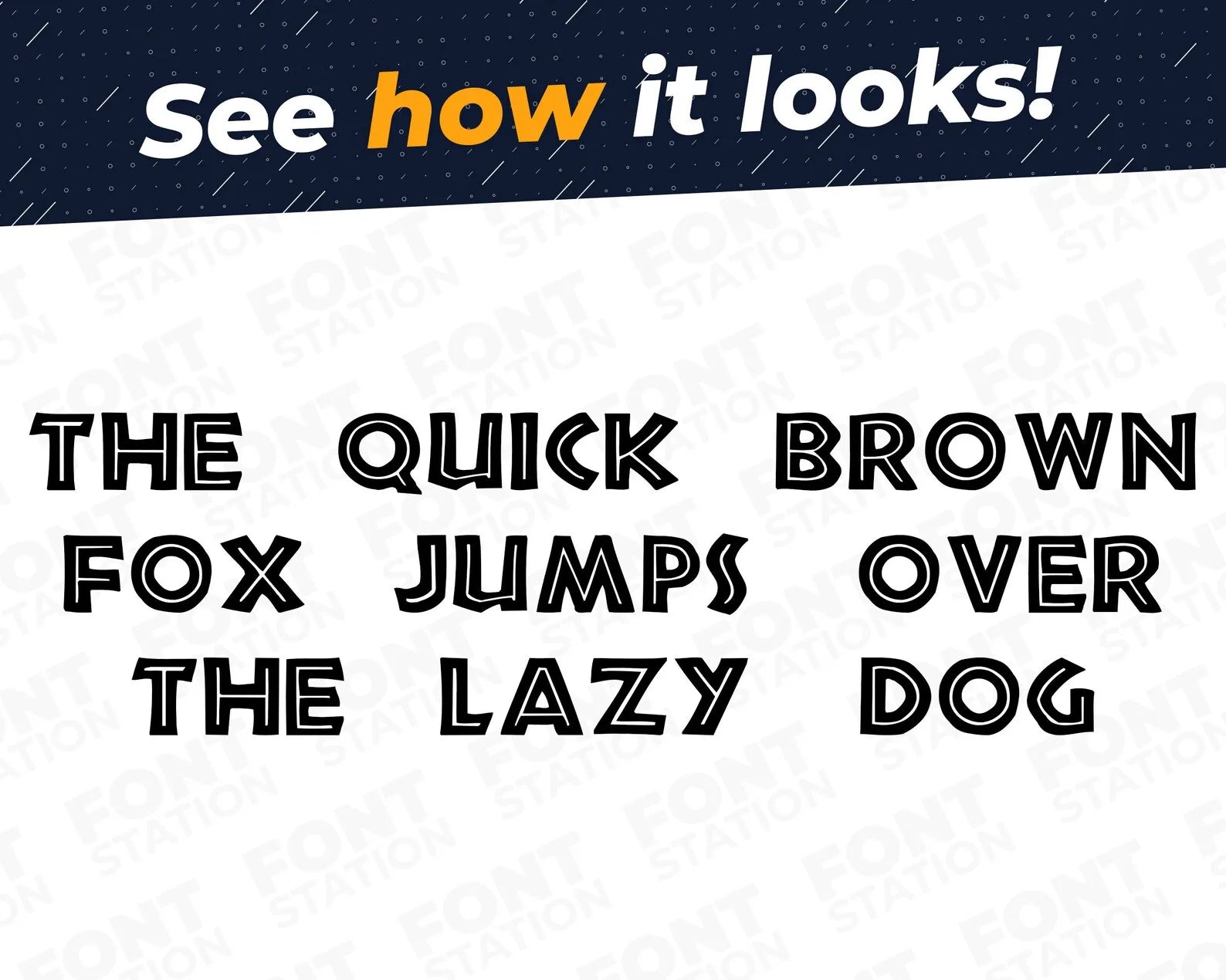 A complete showcase image of the Safari font, featuring the text 'The quick brown fox jumps over the lazy dog' to display every letter of the alphabet.