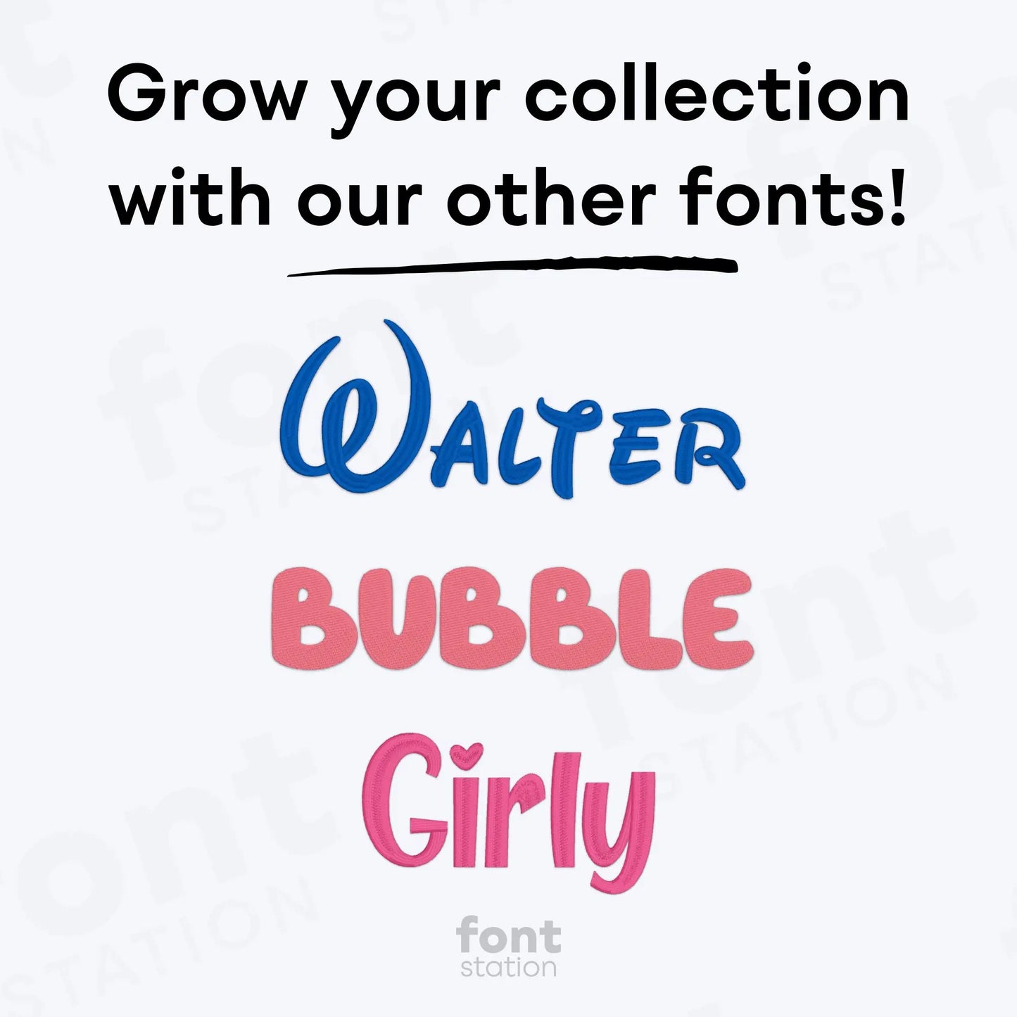 Hakuna Matata Embroidery Font