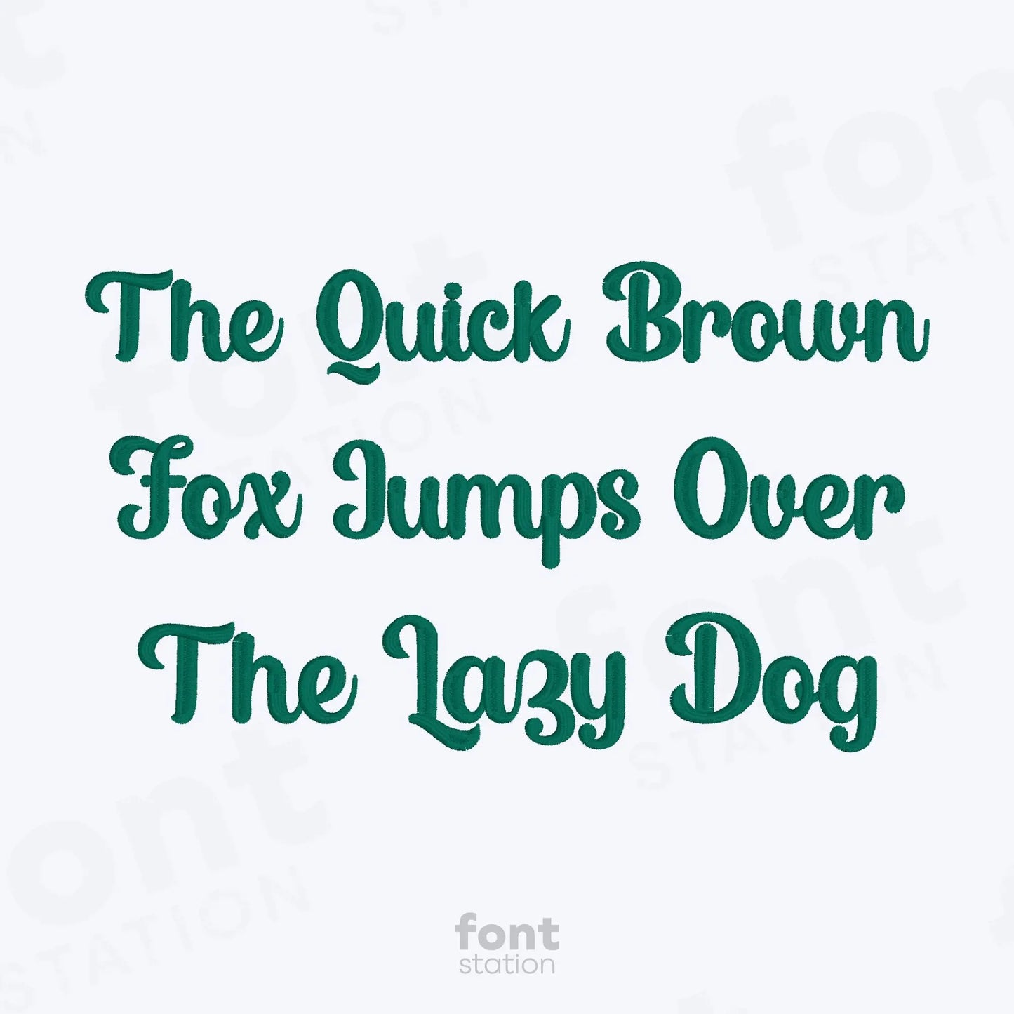 Santa Claus Embroidery Font