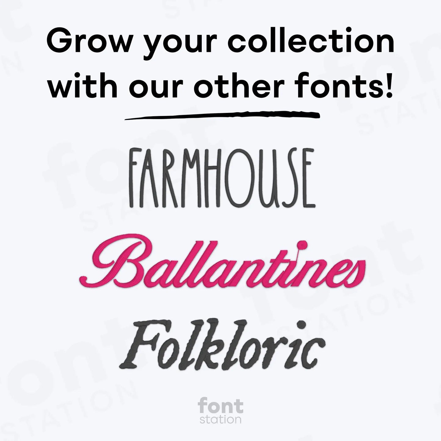 Signature Embroidery Font