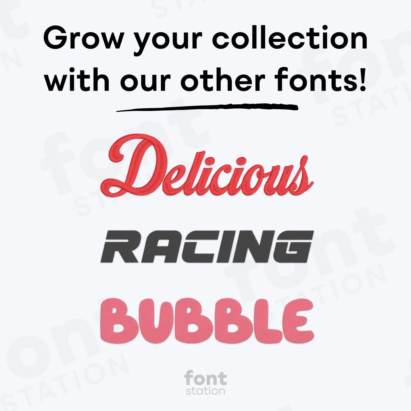 Snowflake Embroidery Font