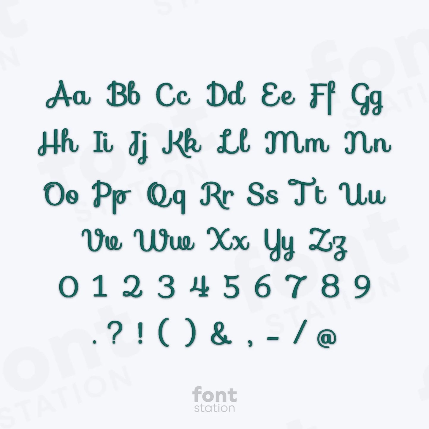 Sofia Embroidery Font