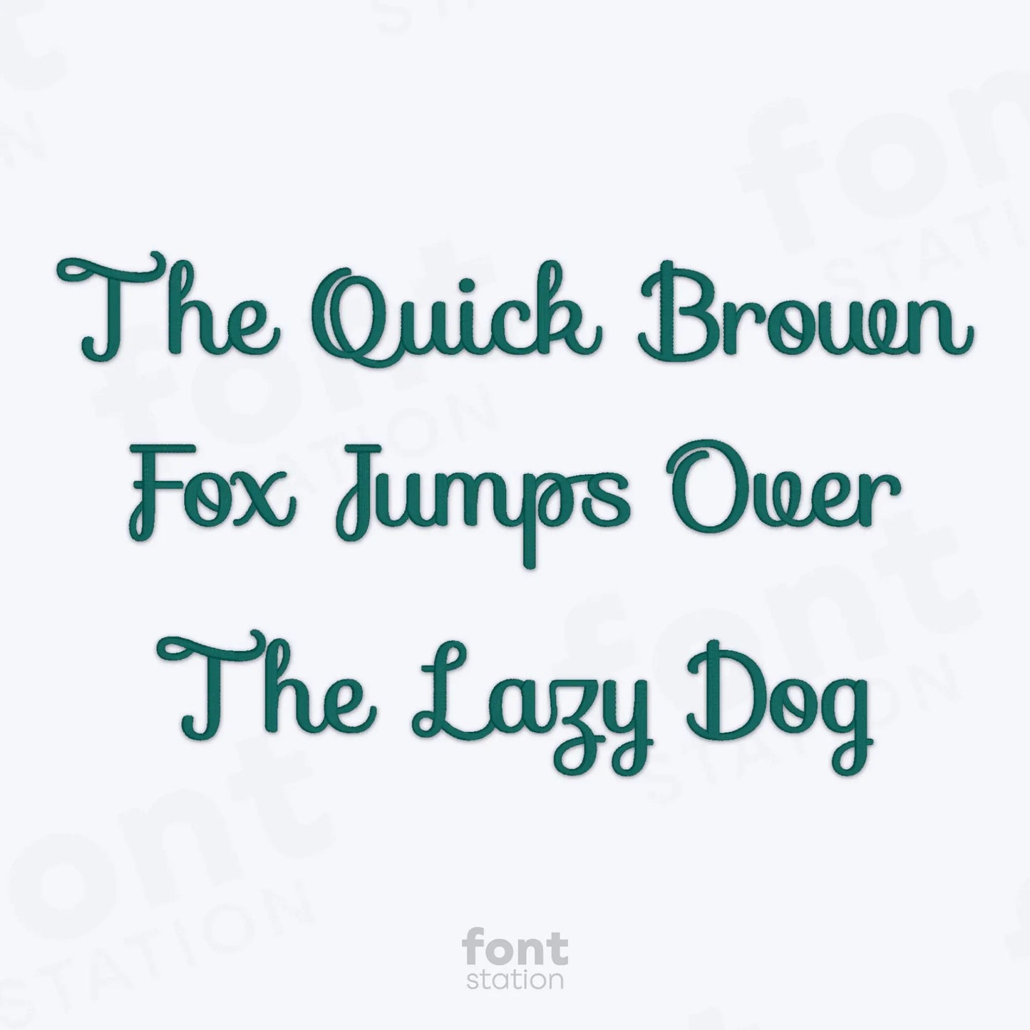 Sofia Embroidery Font