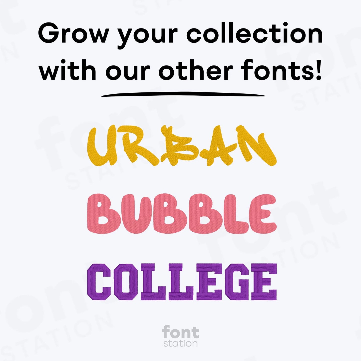 Speed Embroidery Font