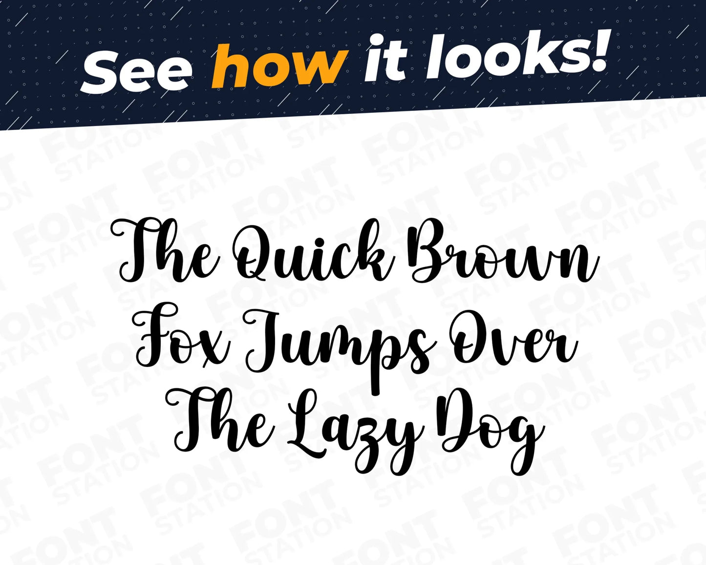 A complete showcase image of the Sweet Cookies font, featuring the text 'The quick brown fox jumps over the lazy dog' to display every letter of the alphabet.