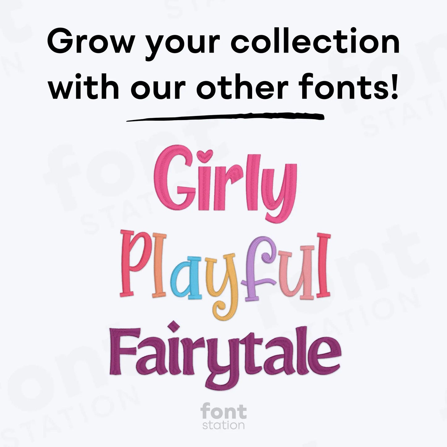 Winnie Embroidery Font