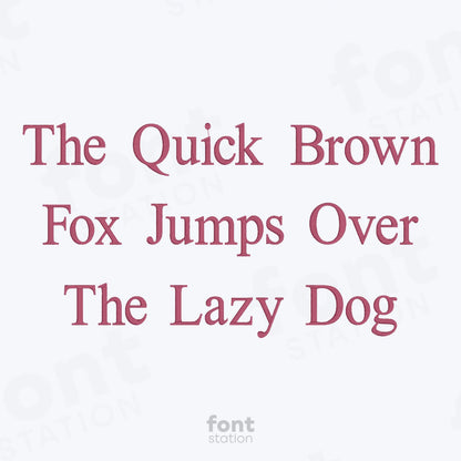 Times New Roman Embroidery Font