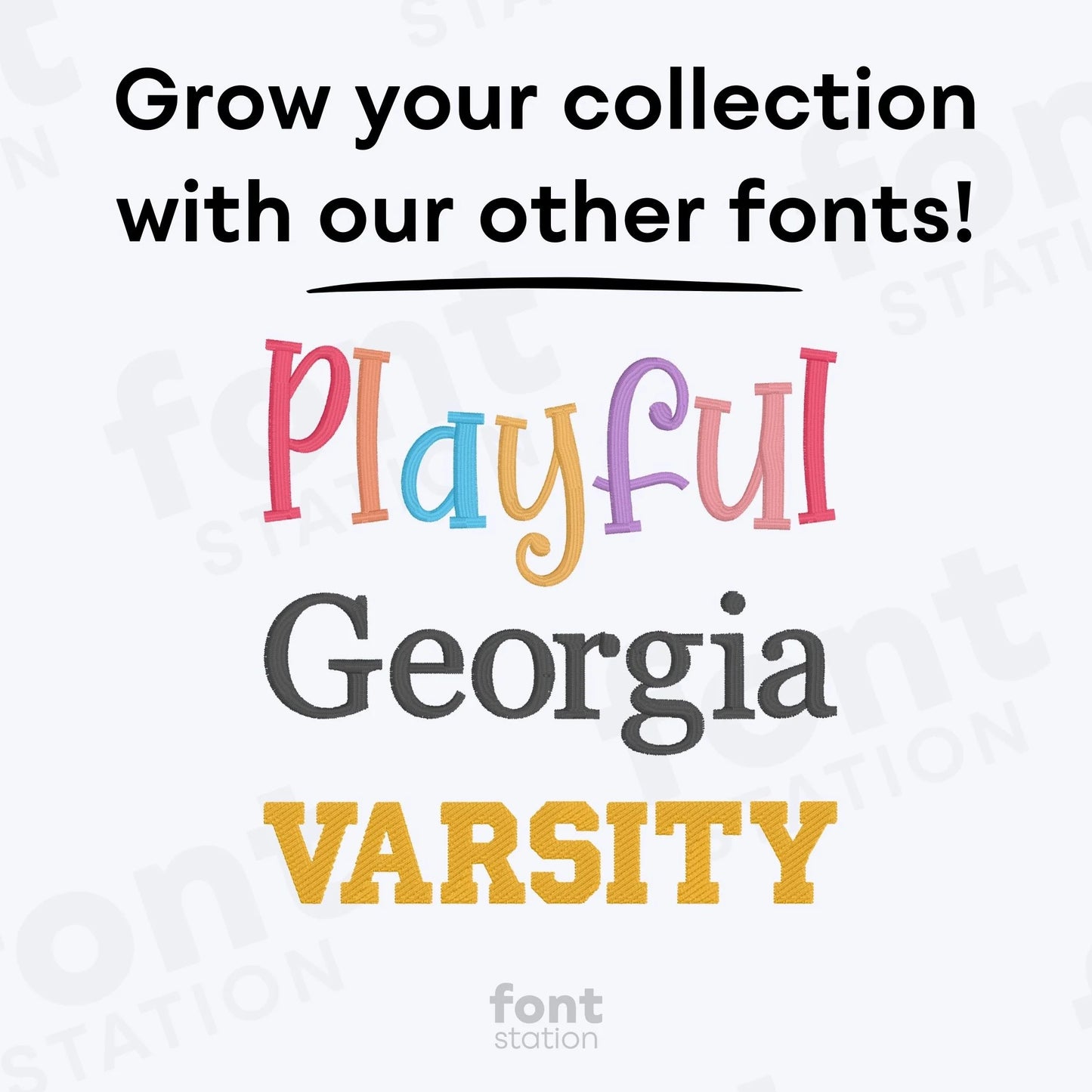 Retro Embroidery Font