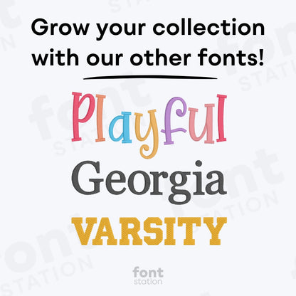 Retro Embroidery Font