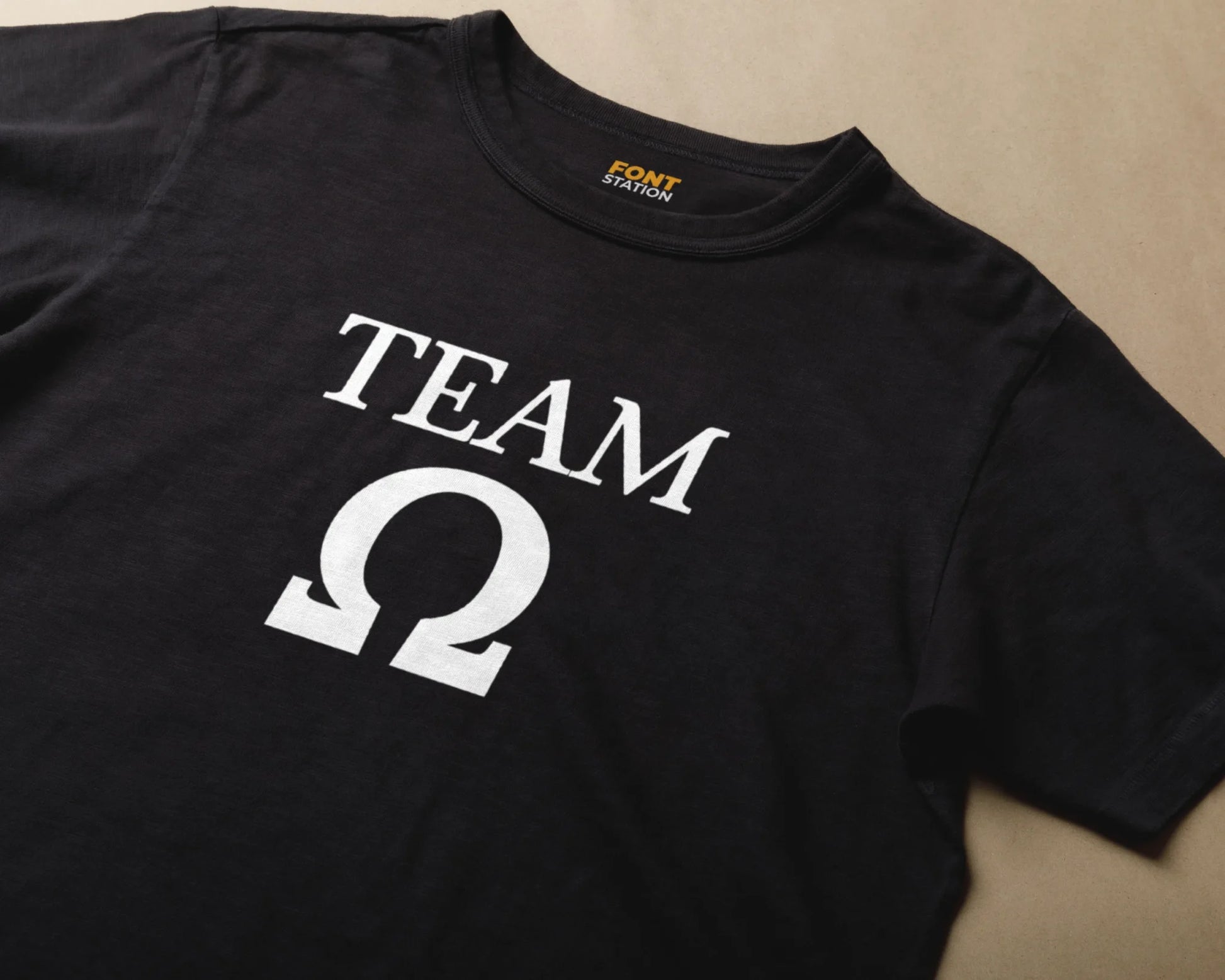 Sublimated T-Shirt with Ancient Greek Font Typography - Fashionable Apparel Displaying Stylish Lettering