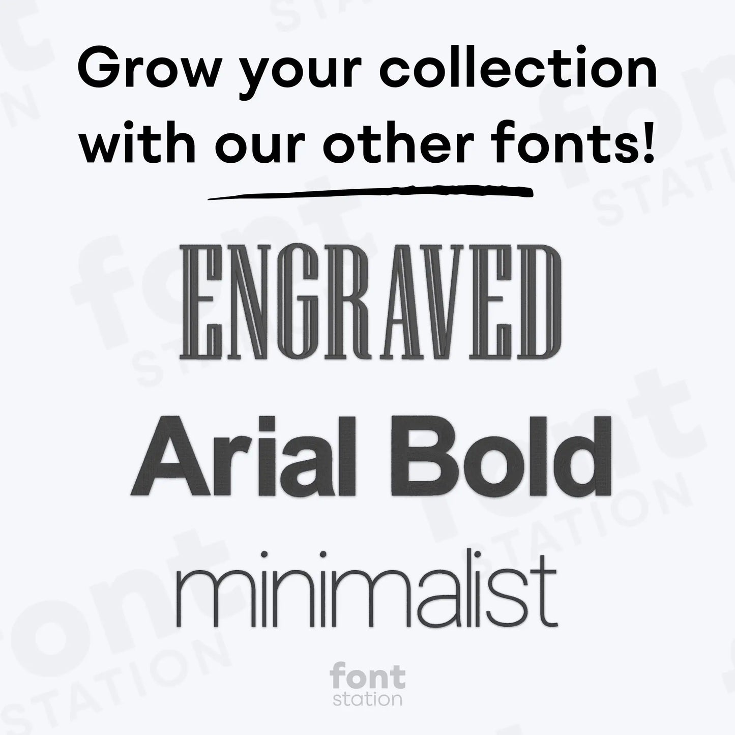 Arial Black Embroidery Font