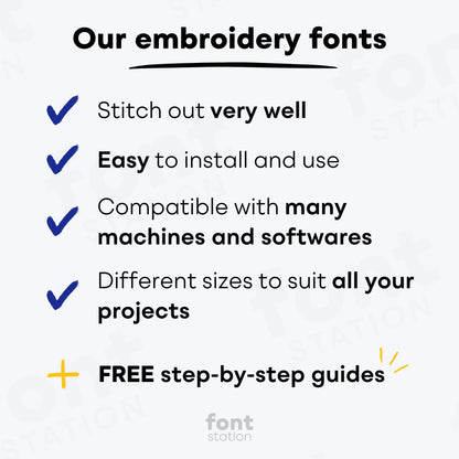 Arial Narrow Embroidery Font