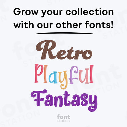 Arial Narrow Embroidery Font